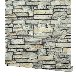 Обои виниловые Флорис 0.53х10 м серый фон 81219